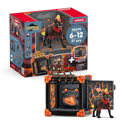 Schleich Eldrador - 27Pc Battlecave Lava Hyena Pla