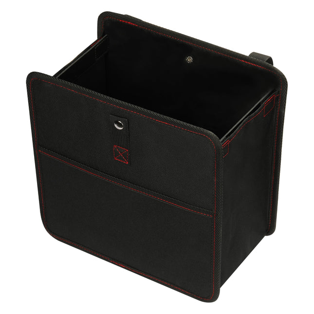 Simple Deluxe Car Trash Can with Storage Pockets, 