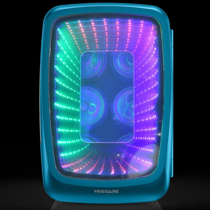 Frigidaire EFMIS179 Gaming Light Up Mini Beverage Refrigerator, Blue