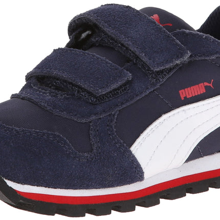 PUMA Unisex-Child St Runner Hook and Loop Sneaker,
