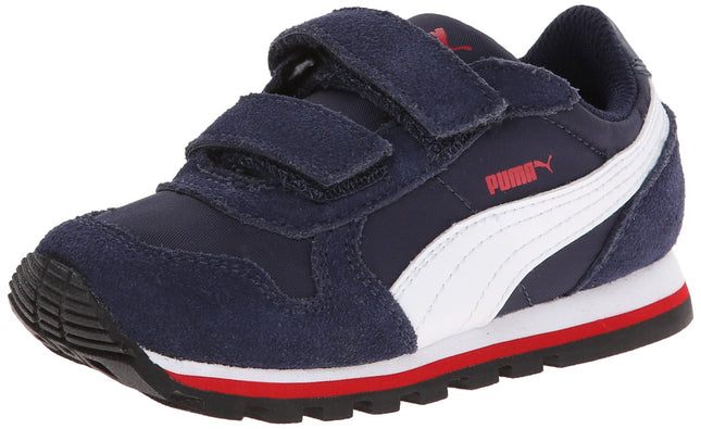PUMA Unisex-Child St Runner Hook and Loop Sneaker,