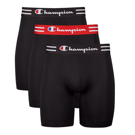 Champion Men's Boxer Briefs, Performance Stretch, 