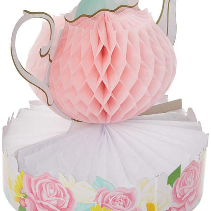 Creative Converting 340064 Floral Tea Party Centerpiece, Multi-Colored, 9" x 10", 1 ct