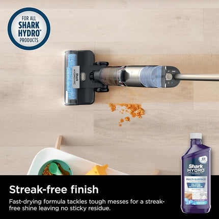 Concentré multi-surfaces Shark Hydro avec technologie neutralisante d'odeurs, formulé pour une utilisation dans tous les nettoyeurs humides et secs Hydro, à utiliser sur le bois dur scellé, le carrelage, le stratifié et la pierre, 473 ml, WWCM16