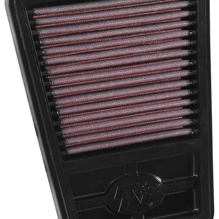 K&N Air Filter Compatible with Kawasaki Z250 SL/Ninja 250 / Ninja Mono 2014-2016 (KA-2414), Red
