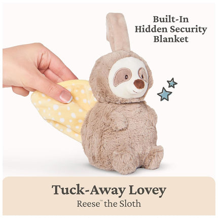 GUND Baby Lil' Luvs Tuck-Away Lovey, perezoso Reese, juguete de peluche ultrasuave con manta integrada para bebés y recién nacidos