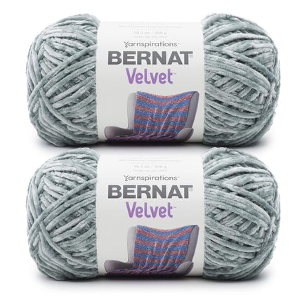Bernat Velvet Smokey Green Yarn - 2 Pack of 300g/1