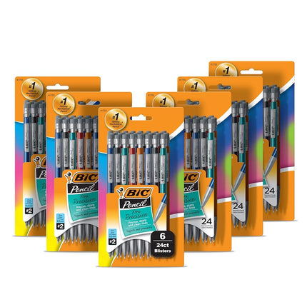 BIC Xtra-Precision Mechanical Pencils With Erasers, Fine Point (0.5mm), 144-Count Pack, Mechanical Drafting Pencil Set