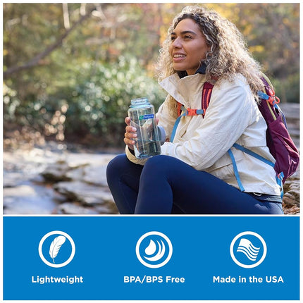 Nalgene Water Bottle 'WH Sustain' – 1 Litre Cornflower