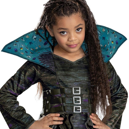 Descendants Uliana Deluxe Costume, Official Disney Descendants The Rise of Red Costume Dress, Wig not Included, Child Size (10-12)