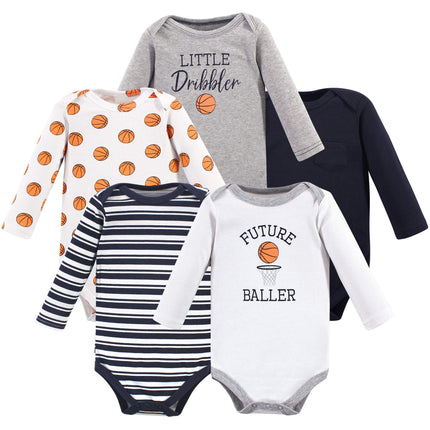 Hudson Baby Unisex-Baby Cotton Long-Sleeve Bodysui