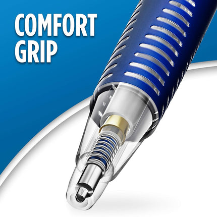 Portaminas Paper Mate Clearpoint resistentes a la rotura, mina HB #2 (0.7 mm), 2 lápices (azul oscuro y verde oscuro), 1 juego de minas de repuesto, 2 borradores