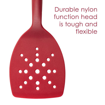 Ensemble d'ustensiles de cuisine Rachael Ray Tools and Gadgets Lazy Tools antiadhésifs, 6 pièces - Rouge