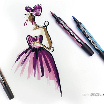 Winsor & Newton BrushMarker - Purple,Single