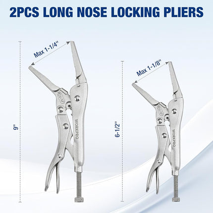 WORKPRO 5-Piece Locking Pliers Set