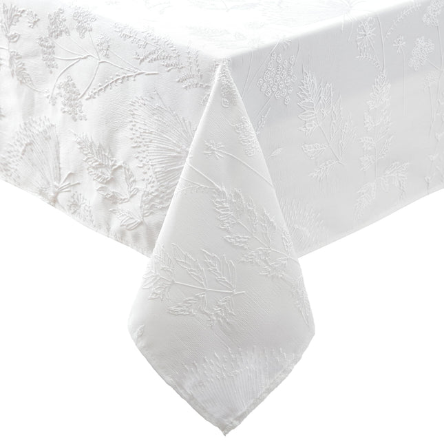 Laura Ashley Tablecloth Raised Woven Embroidered J