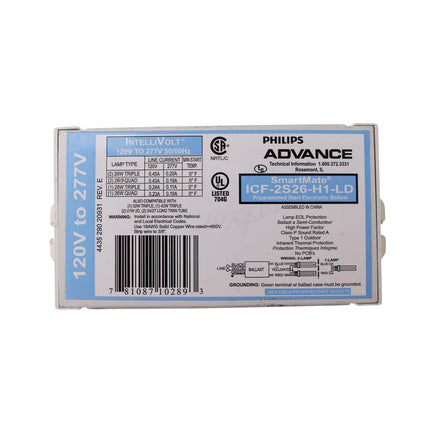 Advance 10289 - ICF-2S26-H1-LD Compact Fluorescent