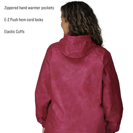FROGG TOGGS Women's Standard Classic Pro Action Waterproof Rain Jacket, Cherry, Medium