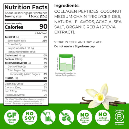 ORGAIN Keto Collagen Vanilla 400 g