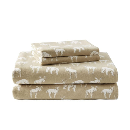 Eddie Bauer Buckhead Ridge Flannel Sheet Set, Full