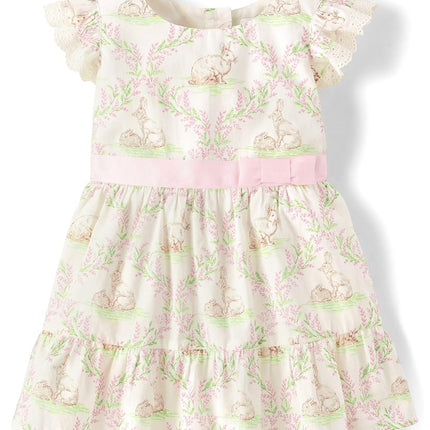 The Children's Place Baby Girls' and Toddler Short Sleeve Dressy Dresses, Bunnys Tail, 4T