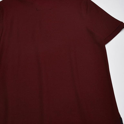 Nautica Men's Solid Deck Shirt, Royal Burgundy, Medium