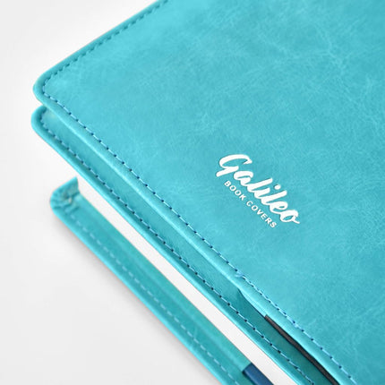Double AA Big Book Cover & 12 Steps & 12 Traditions | by Galileo | Perfect Gift | Alcoholics Anonymous (Serenity Prayer/Coin Pocket/Ocean Turquoise)