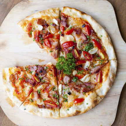 Pelle à pizza en aluminium Cuisinart 30,5 cm, spatule à pizza légère avec manche en bois pliable pour pizzas familiales, pâtes, pain, pains plats et plus encore