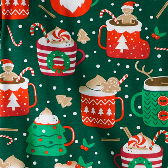 The Children's Place Kids' Family Matching, Festive Christmas Pajama Sets, Cotton, Coco Mugs, 16