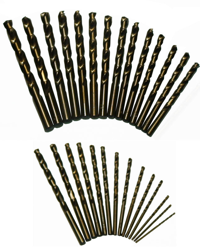 Drill America - D/A29J-CO-PC 29-Piece M42 Cobalt Drill Bit Set in Round Case (1/16" - 1/2" x 64ths), D/ACO Series