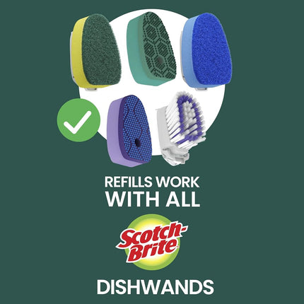 Scotch-Brite Heavy Duty Dishwand Refills, Keep Your Hands Out of Dirty Water, 36 Refills