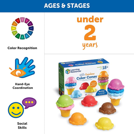 Learning Resources Smart Snacks Rainbow Colour Cones