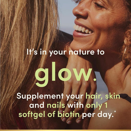 Nature's Bounty Biotin 10,000 Mcg, Supports Healthy Hair, Skin and Nails, Rapid Release Softgels, 3 Pack, (360 Total)