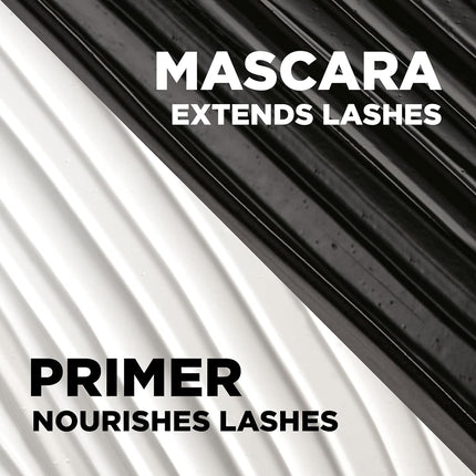 Máscara de pestañas L'Oréal Paris Double Extend Beauty Tubes alargadora, negra, 0.33 fl. oz.