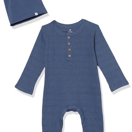 HonestBaby Baby Boys' 2-Piece Organic Cotton Long 