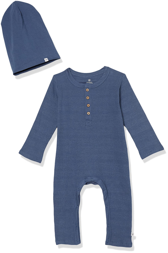 HonestBaby Baby Boys' 2-Piece Organic Cotton Long 