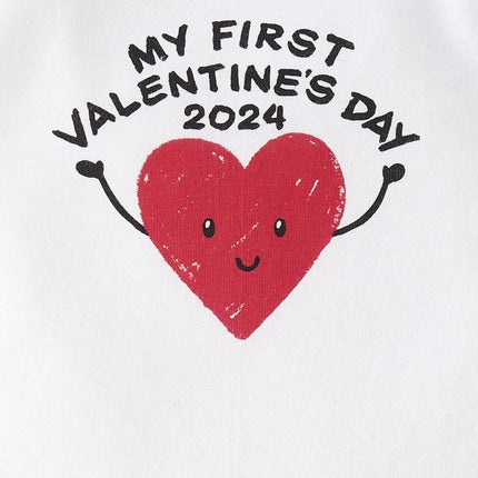 The Children's Place Baby First Christmas Graphic Bodysuit, My First Valentines Day-2024, Preemie