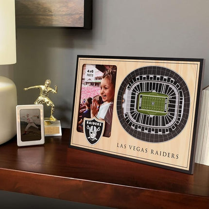 YouTheFan NFL Las Vegas Raiders 3D StadiumViews Picture Frame, 8 x 12 in