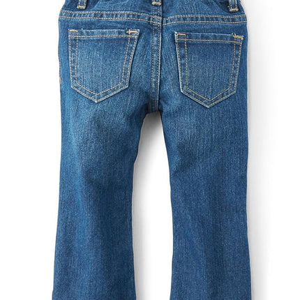 The Children's Place, Lot de 2 jeans bootcut basiques pour bébés et tout-petants, couleur Indigo Stone, 4 ans