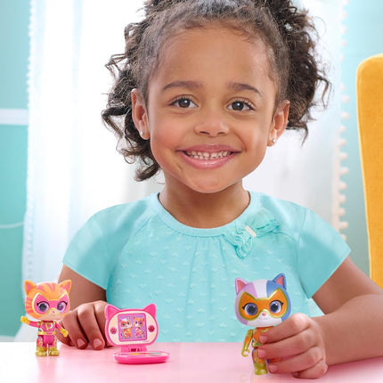 Just Play Disney Junior SuperKitties Su-Purr Charged Ensemble de figurines Ginny et Buddy, jouets pour enfants de 3 ans et plus