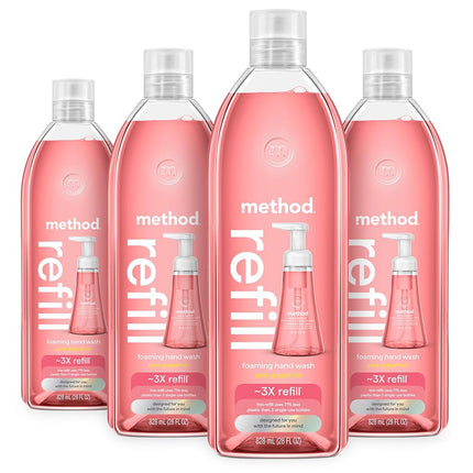 Method Foaming Hand Soap Refill, Pink Grapefruit, 