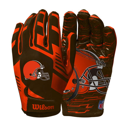Wilson NFL Stretch Fit Football Gloves - Youth, Cl