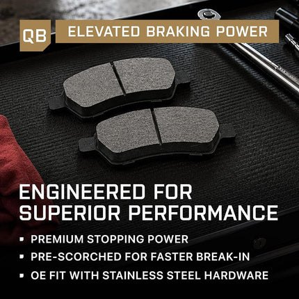 QUALITY-BUILT Premium Rear Brake Pads for 02-10 Dodge, BP0898 Semi-Met