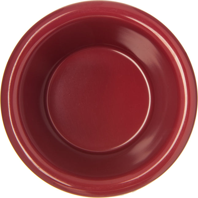 Carlisle FoodService Products Ramequines de plástico, Tazón para salsa para catering, cocina, restaurante, 2 onzas, Rojo Roma