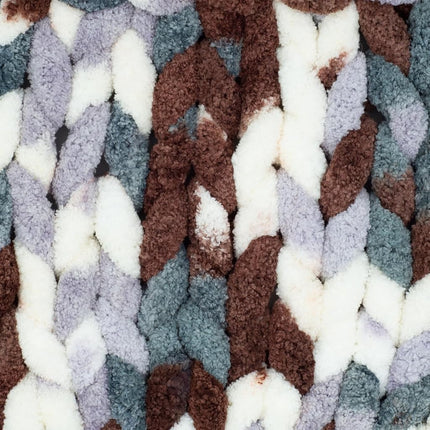 Lion Brand Yarn Cover Story Thick & Quick, Blanket Yarn, Snow Peak, 1 Pack