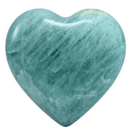 Amazing Gemstone Aquamarine Crystal Heart Palm Sto