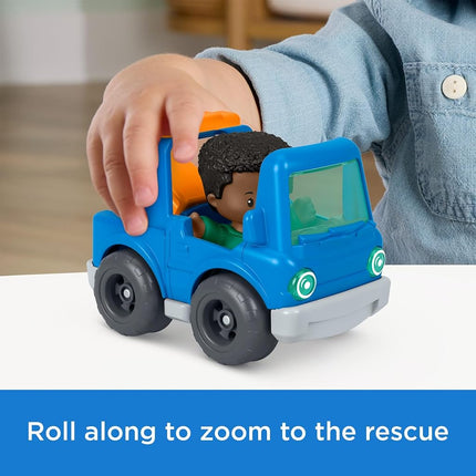 Fisher-Price Little People Roadside Tow & Go Figure & Vehicle Set
