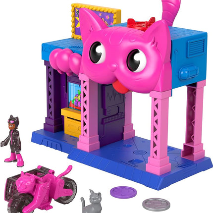 Fisher-Price Imaginext DC Super Friends Toy Catwoman Playhouse Playset with Figure & Accessories for Pretend Play Kids Ages 3+ Years
