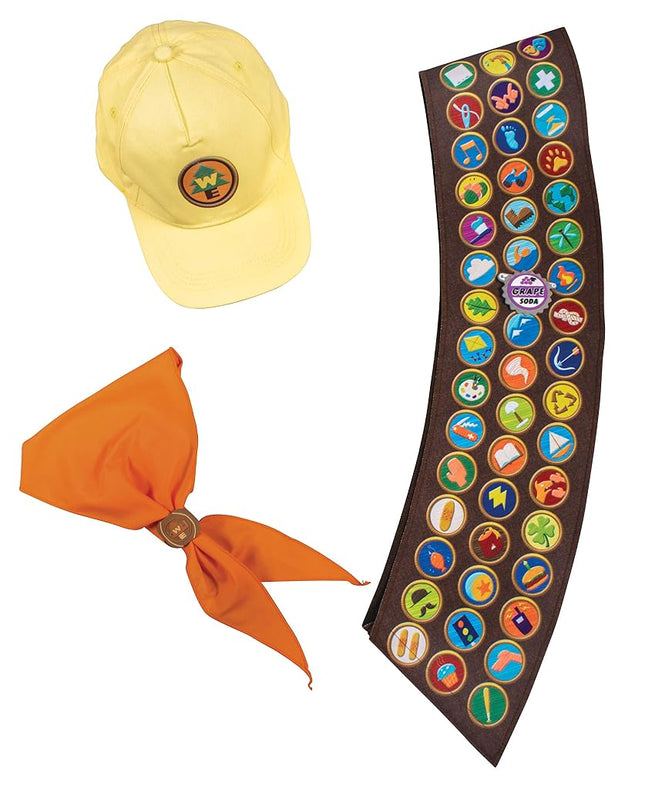 Disguise Men's Disney Pixar Up Russell Costume Accessory Kit, Adult Size, Multicolor