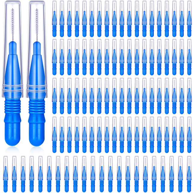 BBTO 100 Pcs Braces Dental Brush Flosser for Clean